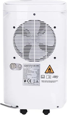 Largues lagështie kompresor, Adler CR 7851, kapacitet 10L/24h, depozitë 2.2L, ekran LED, timer 1-24h, i bardhë