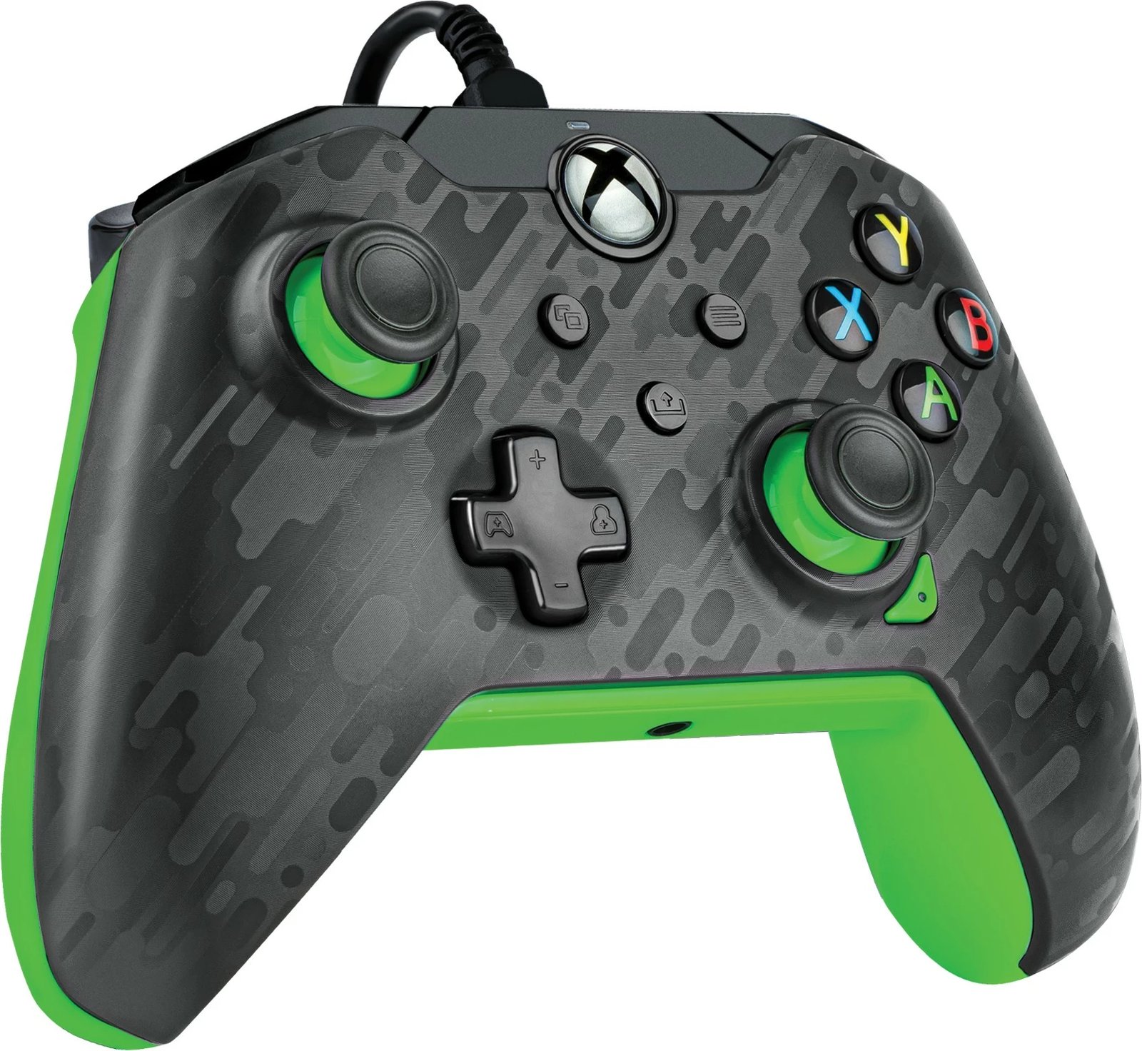 Gamepad PDP Neon Carbon, Xbox, Windows 10/11, Wired, USB, Karbon, Gjelbër Gamepad PDP Neon Carbon, Xbox, Windows 10/11, Wired, USB, Karbon, Gjelbër