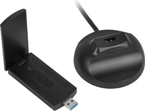 Kartë rrjeti wireless USB Lanberg NC-3000-WI, Wi-Fi 6E, 3000 Mbit/s, e zezë