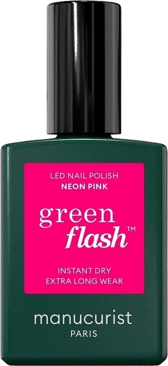 Llak për thonj për femra Manucurist Green Flash Neon Pink 15ml