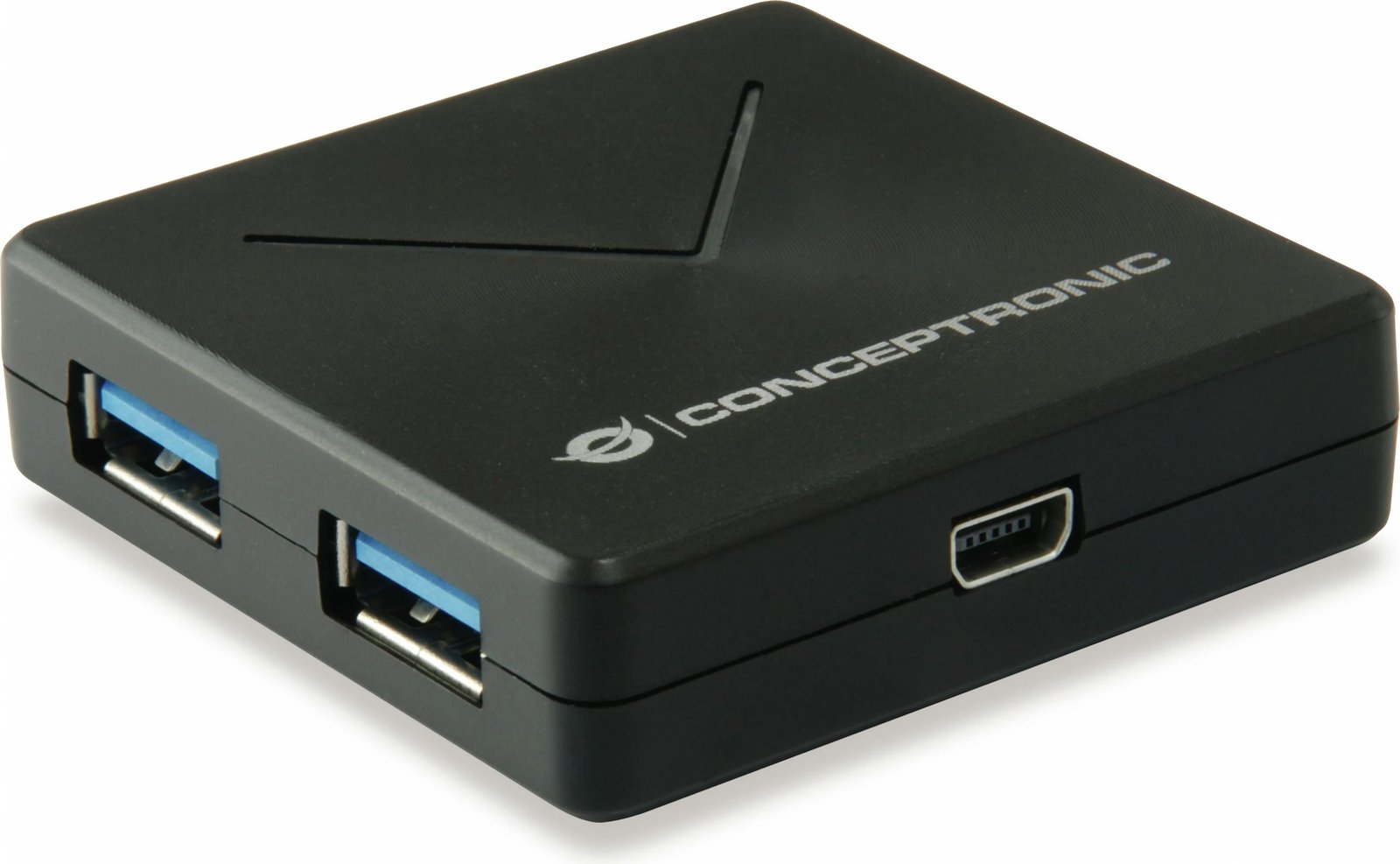 Hub USB Conceptronic 4-Port, USB-A 3.0/Mini-B, i zi