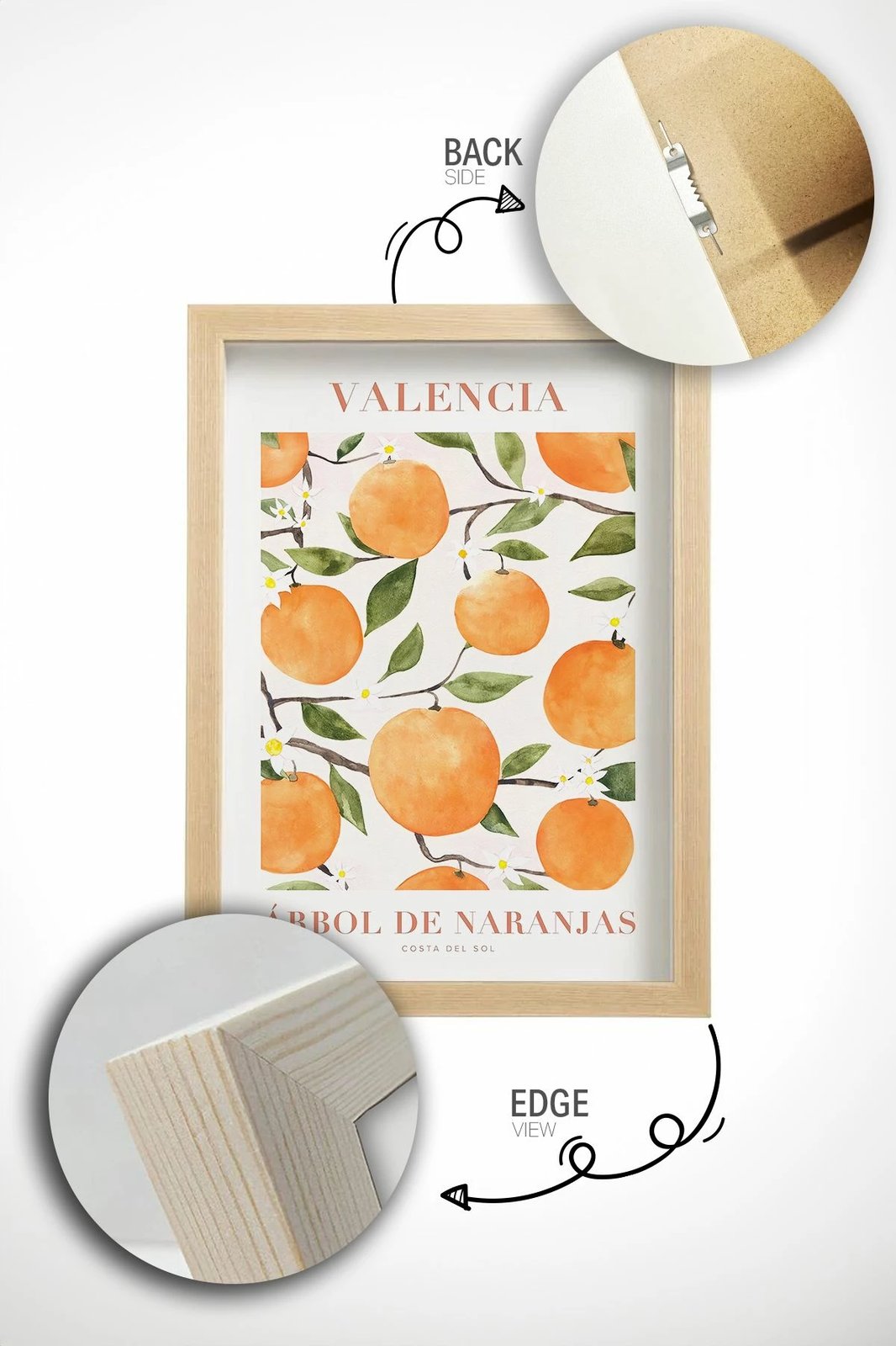 Pikturë dekorative me kornizë (3 copë), Wallity, Artcerceve2