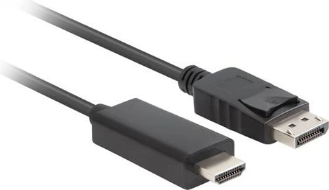 Kabllo Lanberg DisplayPort në HDMI, 5m, e zezë