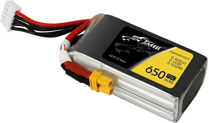 Bateri LiPo Tattu 650mAh 14.8V 75C 4S1P XT30