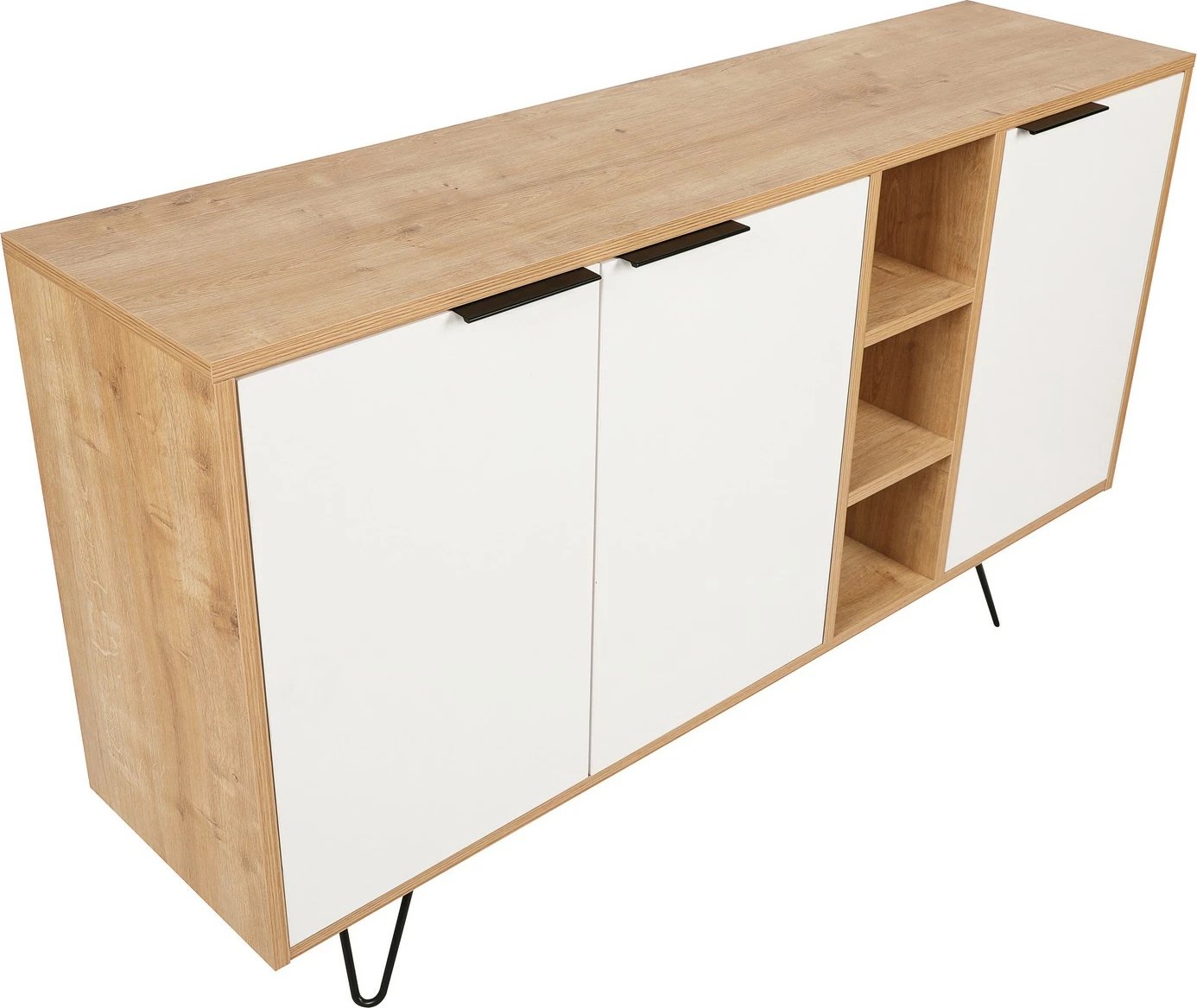 Konsol Skye Decor, Clara, ngjyrë lisi dhe e bardhë