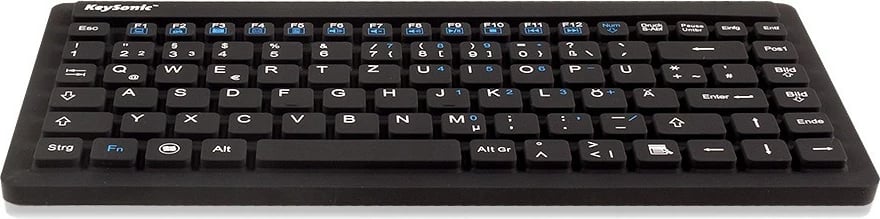 Tastierë KeySonic KSK-3230IN, silikon, IP68, UK, e zezë