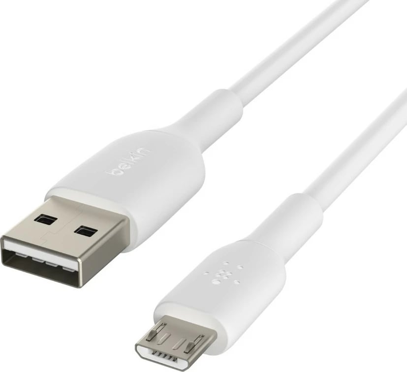 Kabllo Belkin BOOST↑CHARGE, 1 m, USB A në Micro-USB B, Bardhë