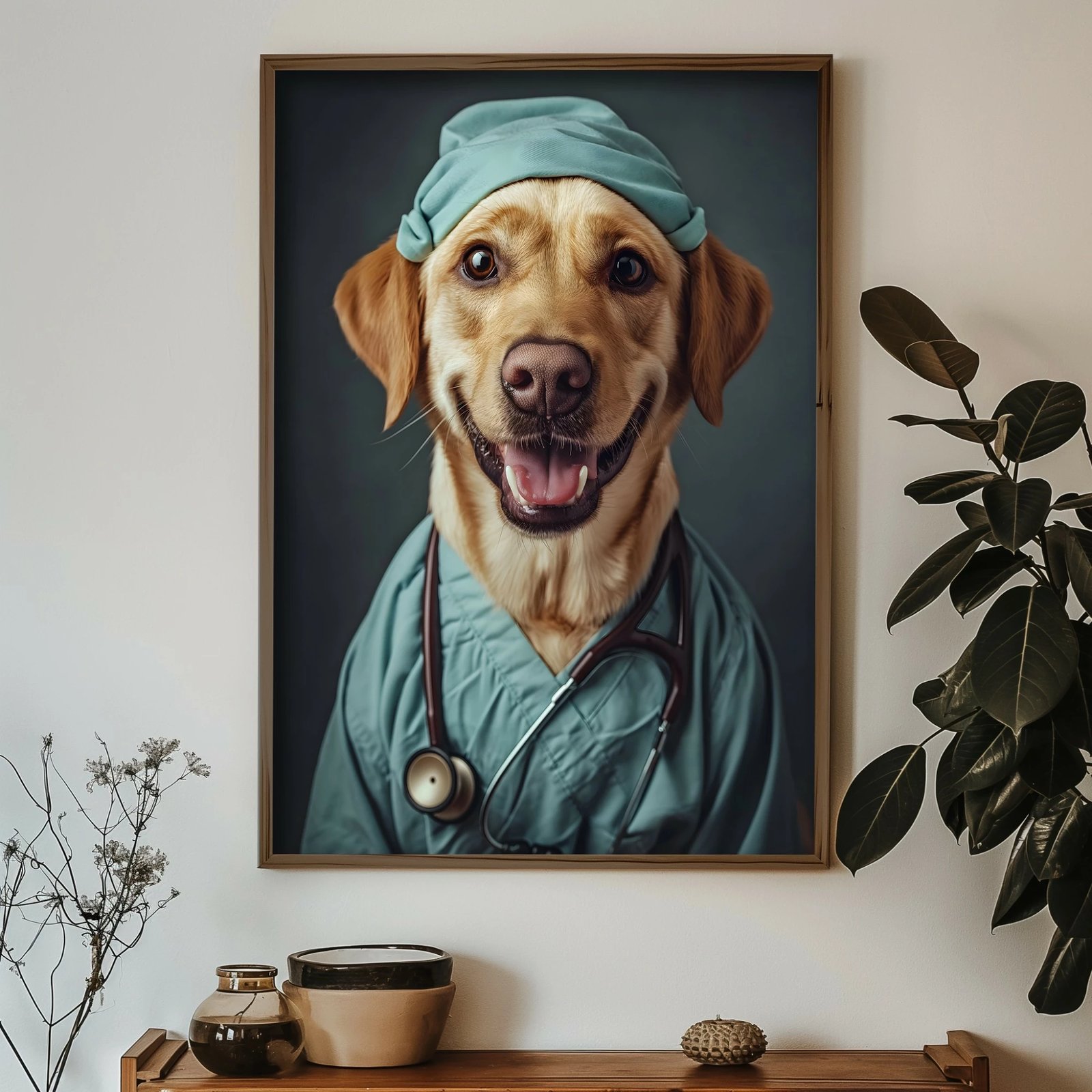 Pikturë dekorative me kornizë MDF, shumëngjyrëshe, GE038-L