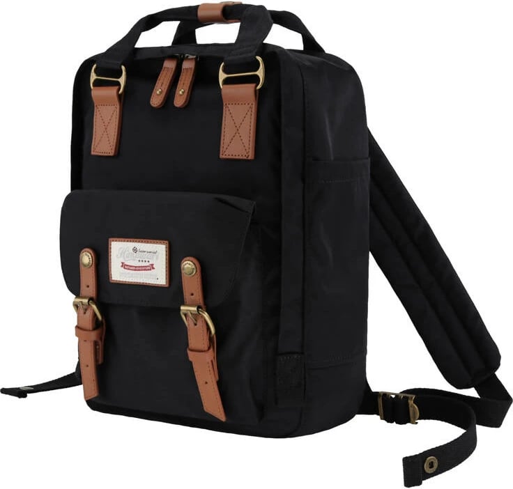 Çantë shpine Himawari 188L për laptop 14 inç, e zezë-kafe