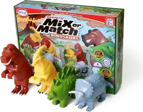 Set lodrash magnetike Malblo Dinosaurs 1, MALIK, 16 pjesë, shumëngjyrëshe