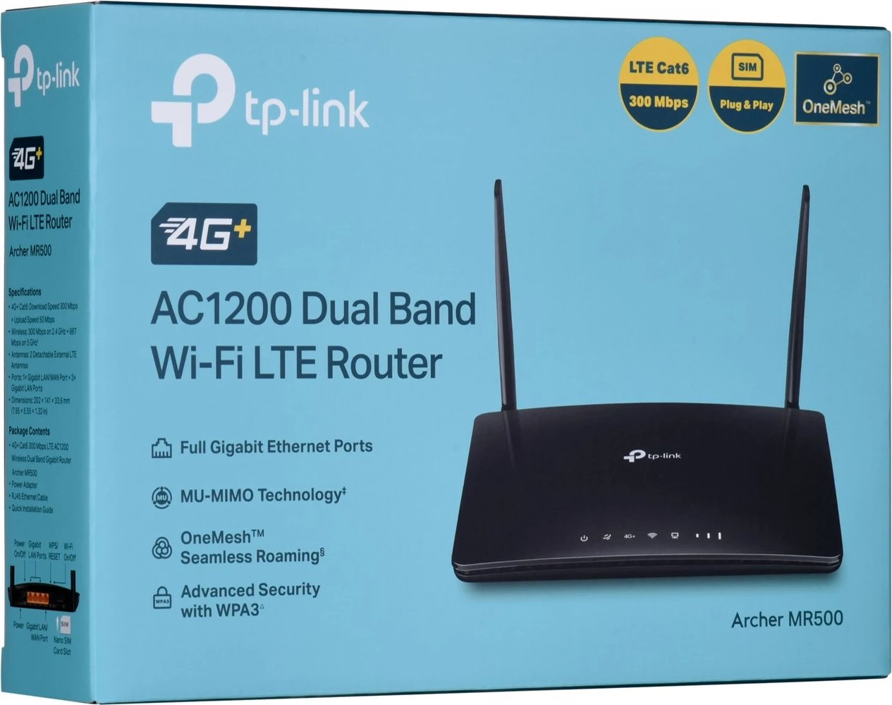 Ruter Wireless TP-Link Archer MR500, GE Dual-band, 2.4GHz / 5GHz, i zi