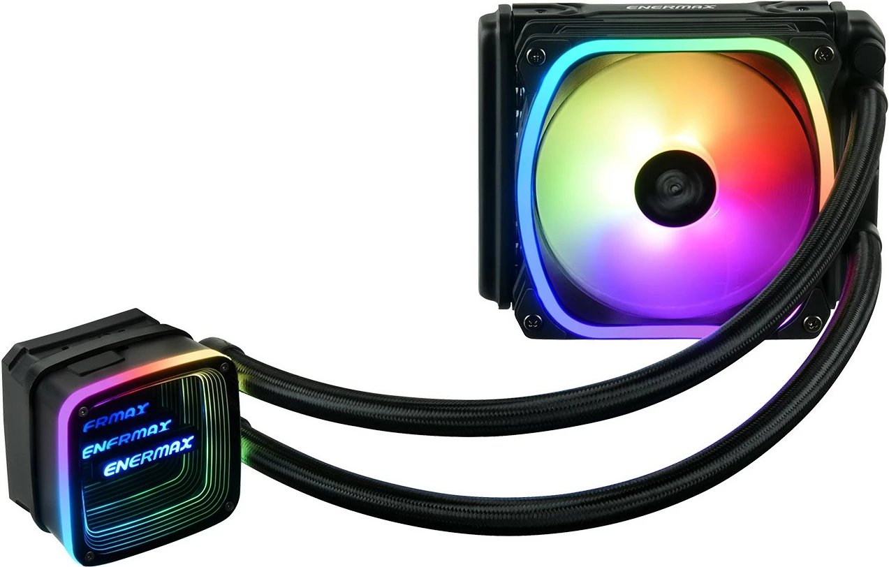 Ftohës uji Enermax Aquafusion ADV ELC-AQFA120-SQA, 120mm, RGB, i zi