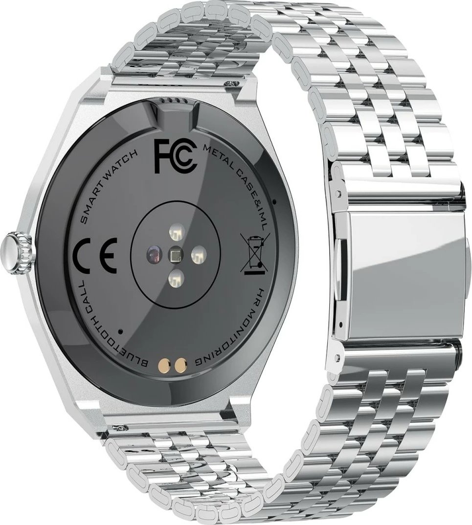 Smartwatch EcoWatch EW05 SL, 1.43", AMOLED, Bluetooth, Argjend