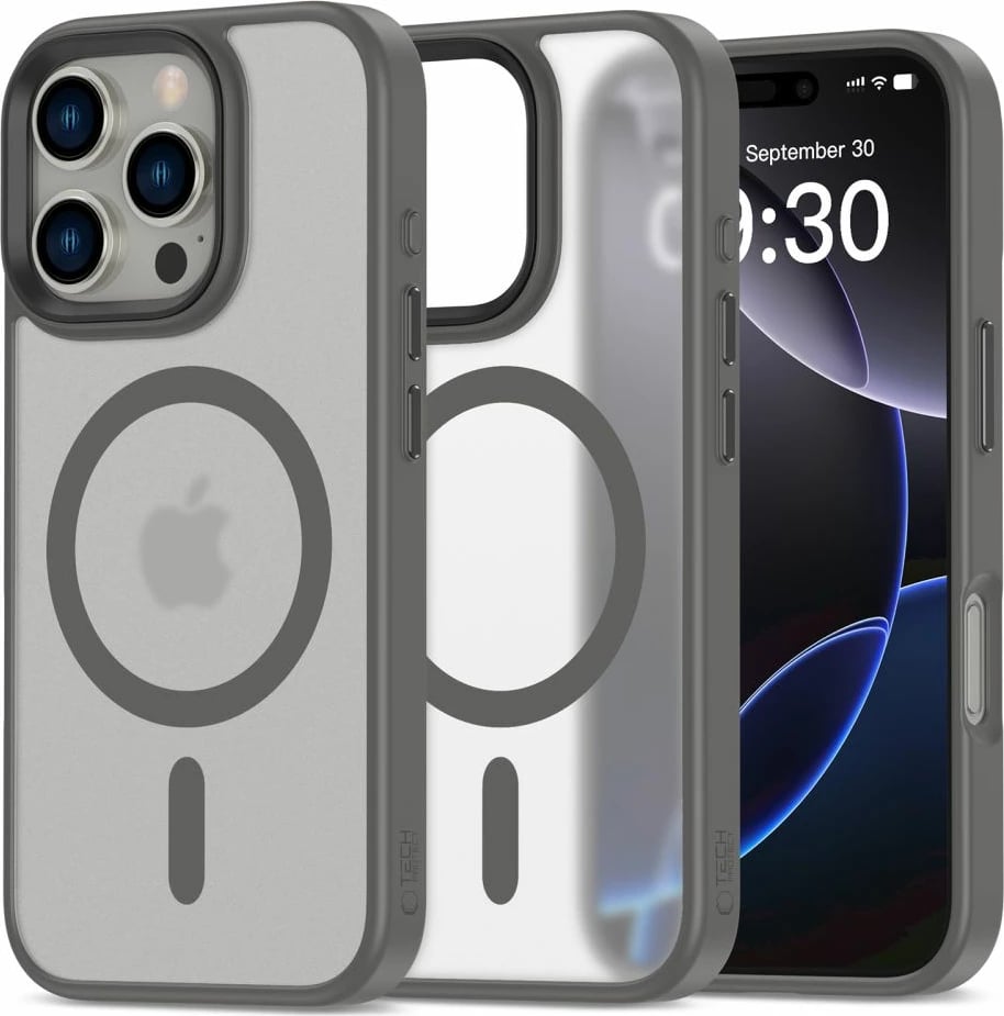 Mbështjellës Tech-Protect MagMat MagSafe për iPhone 16 Pro Max, titanium