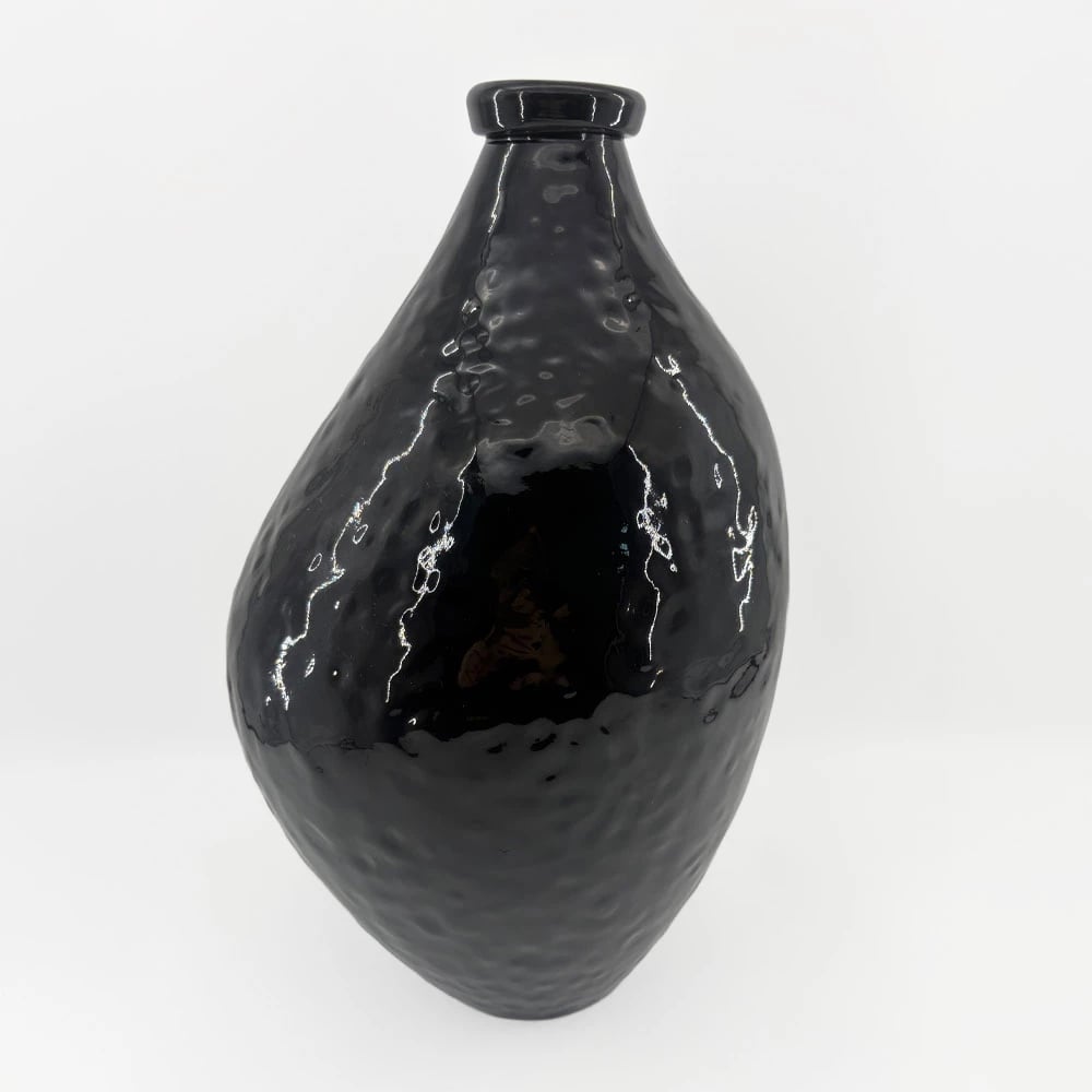 Vazo qelqi SPICE, e zezë, 22x22x35.5cm