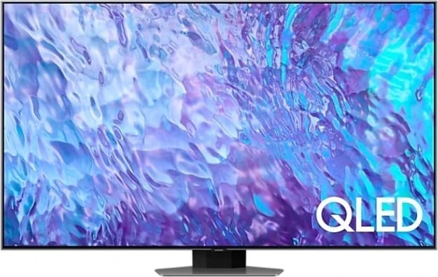 Televizor Smart Samsung QE55Q80CAT, 55 cali, metalik gri