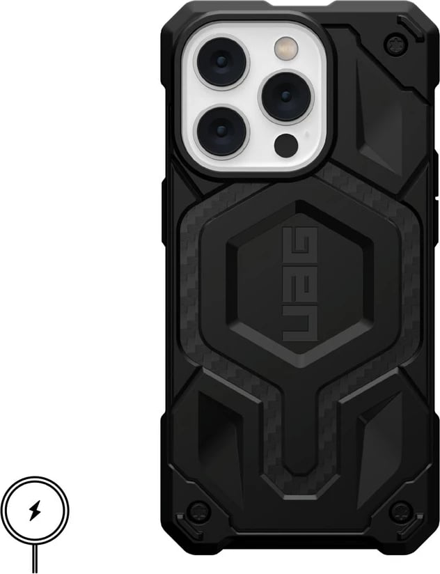 Mbështjellës Urban Armor Gear Monarch Pro për celular, për Apple, 6.1", i zi