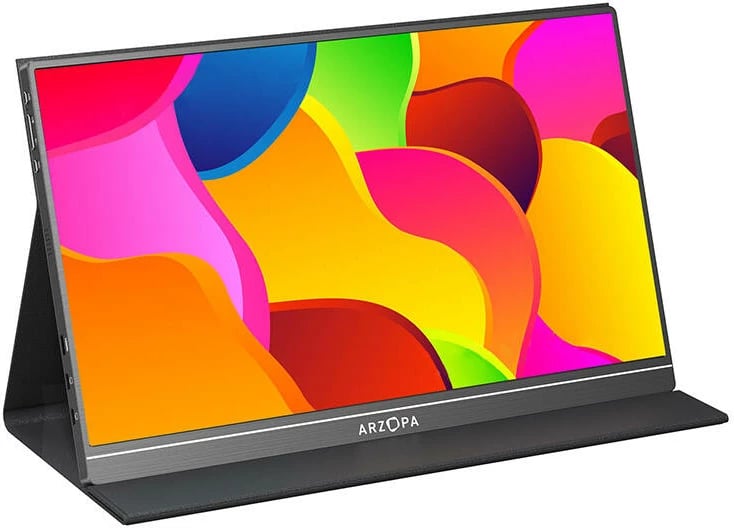Monitor portativ Arzopa S1 TABLE, 15.6", Full HD, me altoparlantë, i zi