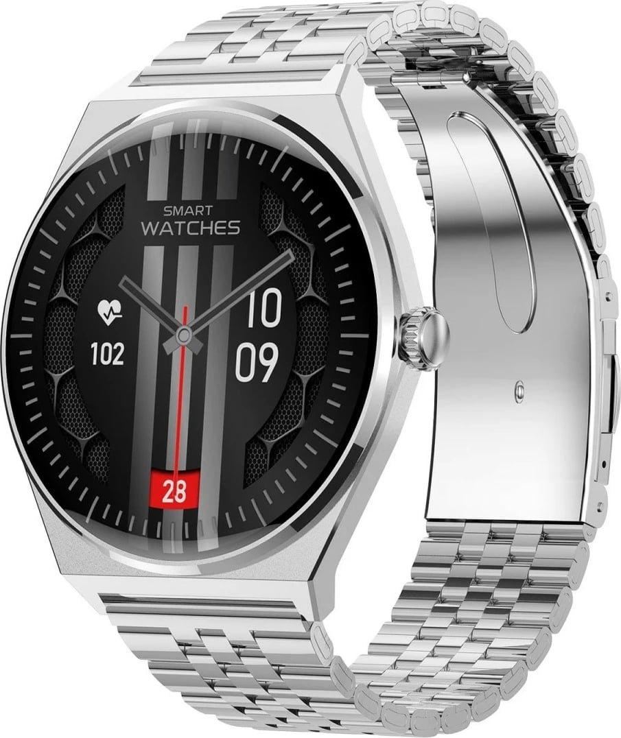 Smartwatch EcoWatch EW05 SL, 1.43", AMOLED, Bluetooth, Argjend
