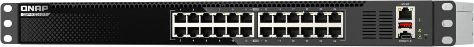 Switch i menaxhuar QNAP QSW-M3224-24T, 24 porta 10GbE, rackmount, i zi