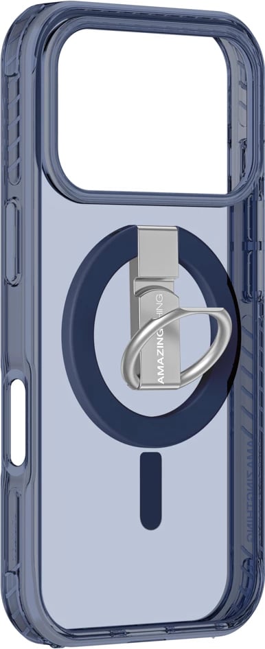 Mbështjellës AmazingThing Titan Pro Grip Ring Set për iPhone 17 Pro, MagSafe, Blu