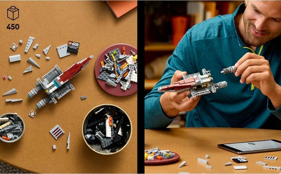 Set ndërtimi LEGO Star Wars 75404 Acclamator-Class Assault Ship, 450 pjesë, multikolor