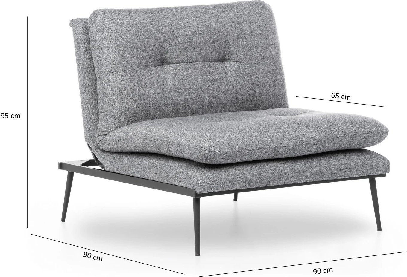 Karrige wing Atelier del Sofa, Martin Solo, gri GR110