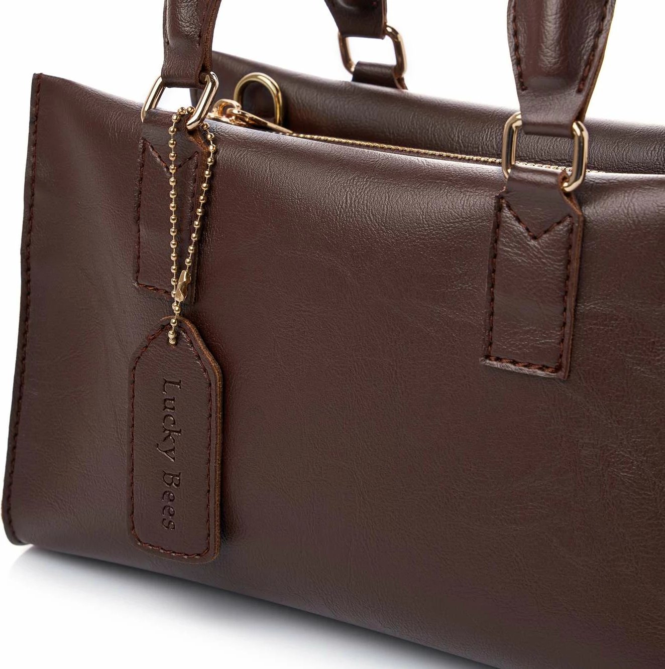 Çantë krahu Lucky Bees, Vivien, ngjyrë kafe