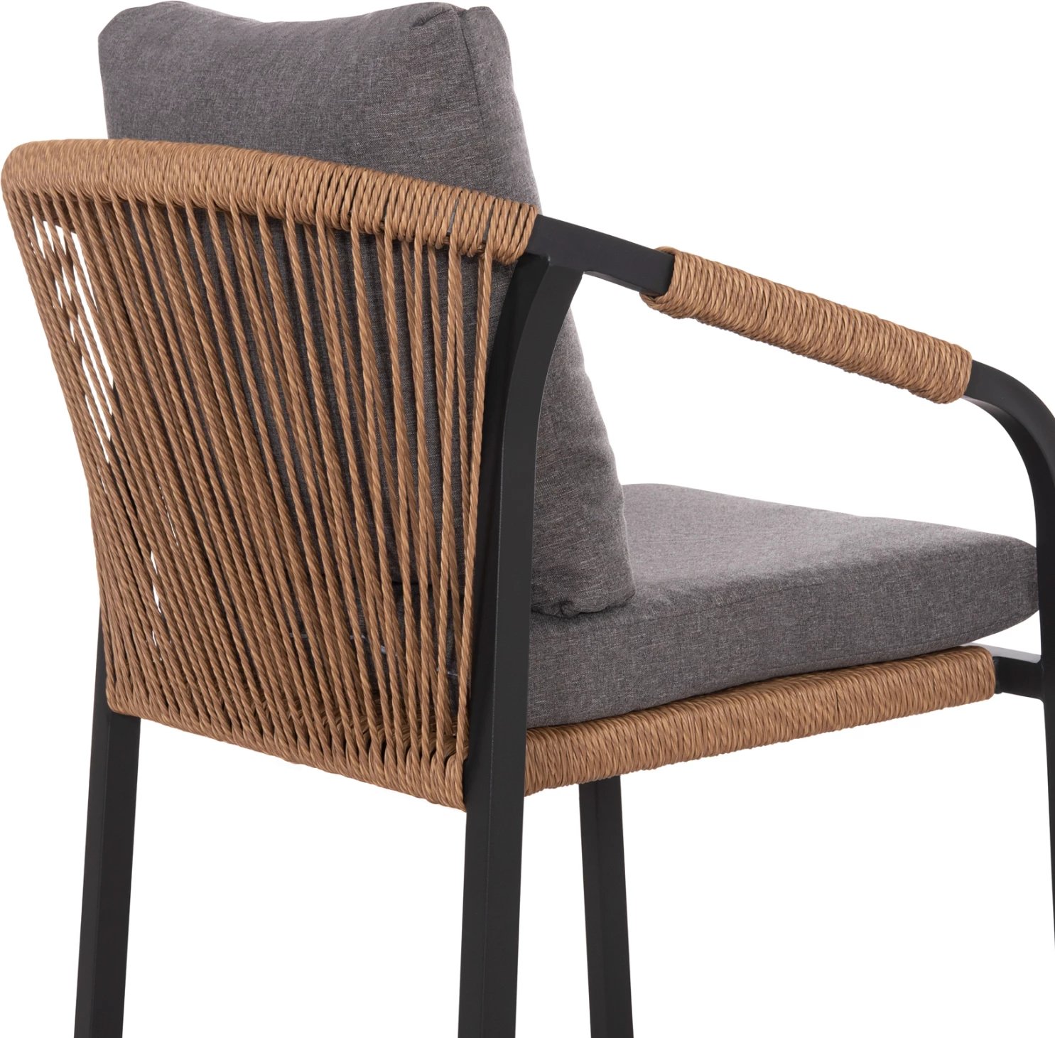 Karrige Maerly FH6051.03 alumini, anthracite, jastëk, P.E. Rattan, 57x60x84H cm