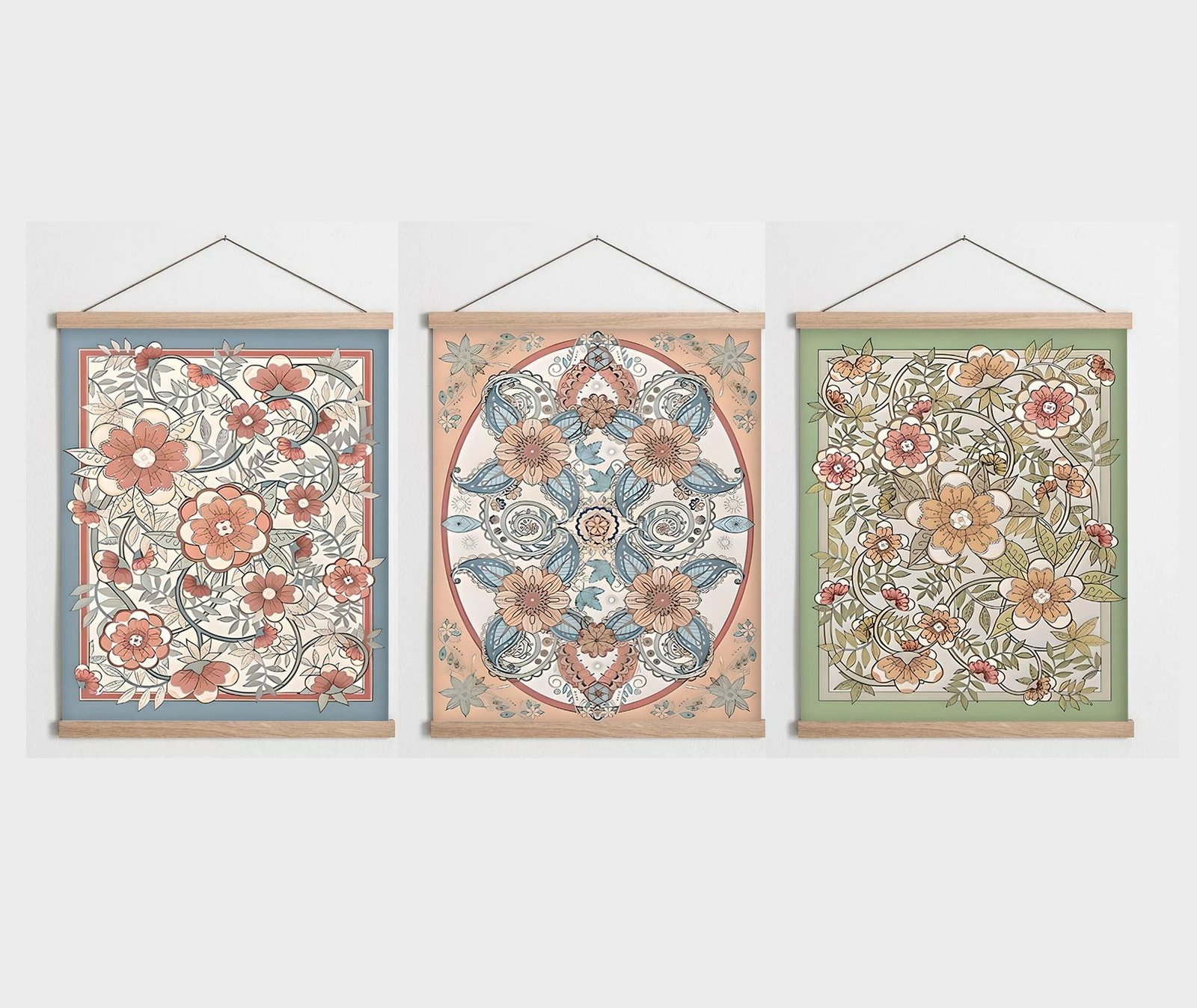 Pikturë dekorative me kornizë (3 copë), Wallity, SRG25