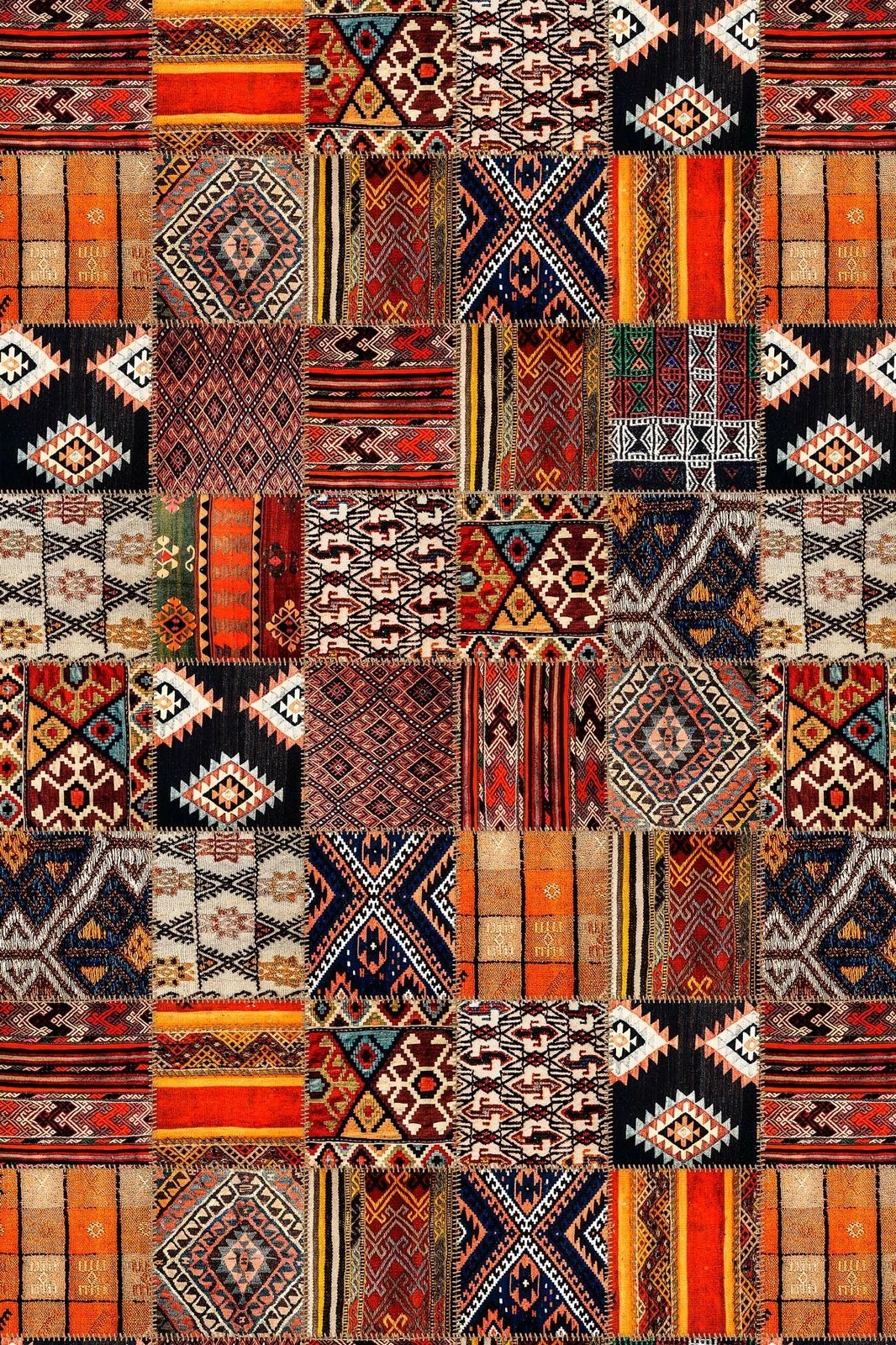 Qilim me dizajn shumëngjyrësh, 80x120cm, Hmnt865