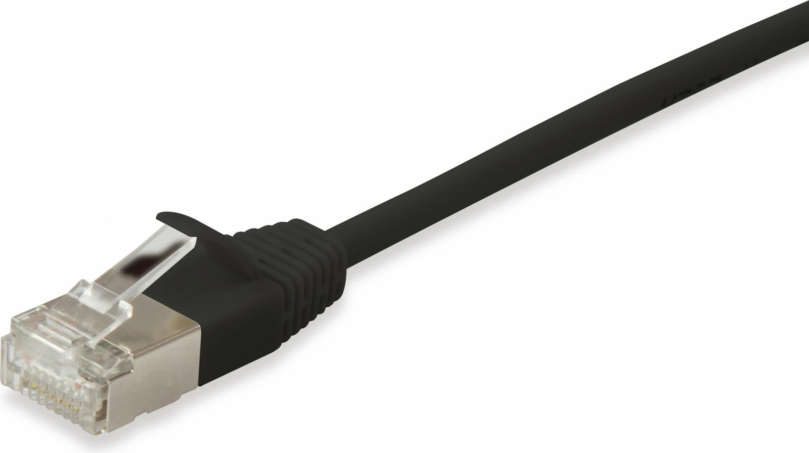 Kabllo rrjeti Equip Cat6A F/FTP Slim 0.25m e zezë
