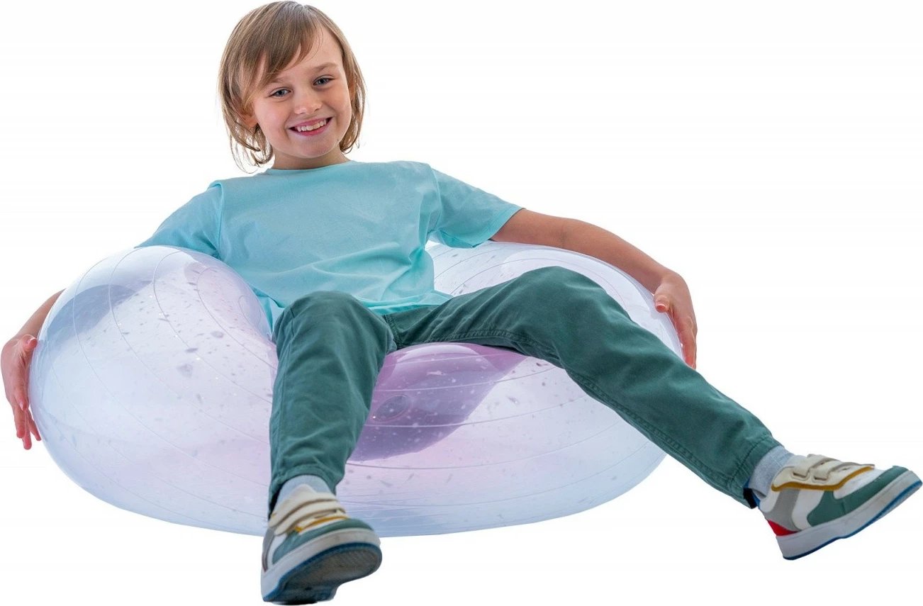 Top lodër Epee Mega Bubble Geometric Cosmic 1, plastik, 80 cm, vjollcë
