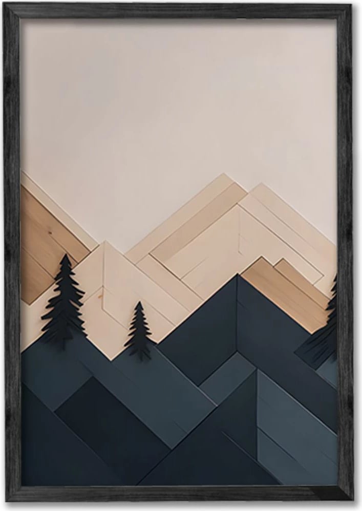 Pikturë dekorative me kornizë (3 copë), Wallity, Ersy3Syhcrv47