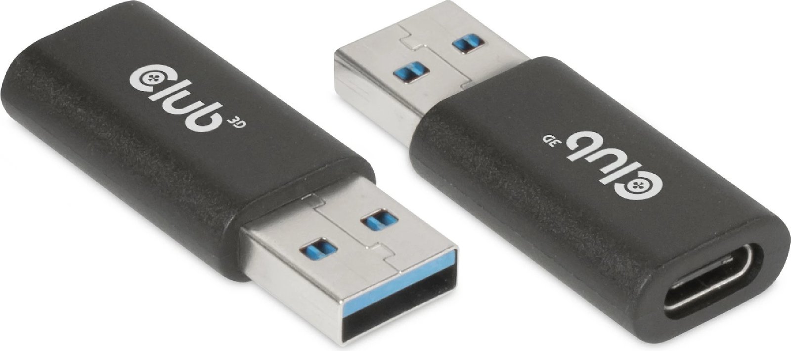 Adapter USB Club3D USB 3.2 Typ A në Typ C, i zi