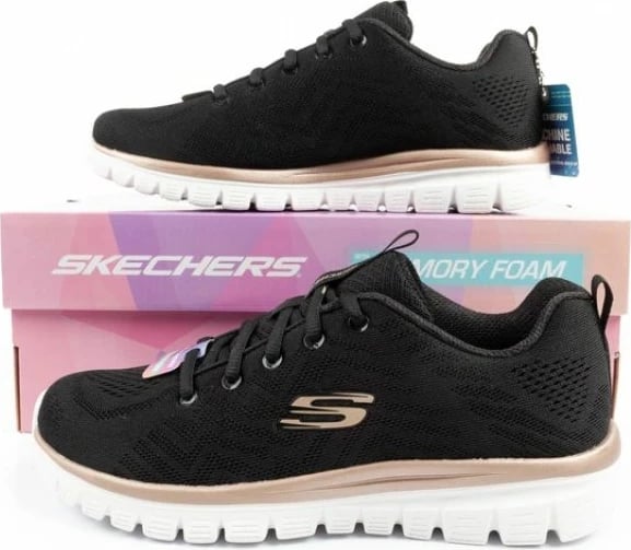 Atlete për femra Skechers, të zeza