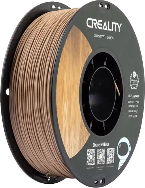Filament 3D Creality CR-PLA Wood, 1 kg, 1.75 mm, White Pine