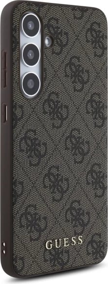 Mbështjellës Guess 4G Metal Gold Logo për Samsung Galaxy S24 FE S721, Kafe Mbështjellës Guess 4G Metal Gold Logo për Samsung Galaxy S24 FE S721, Kafe