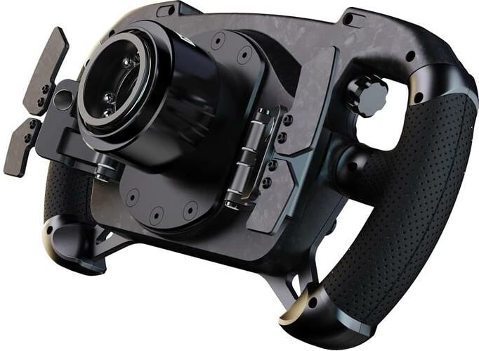 Timon gaming MOZA Racing GS V2P RS056 për PC, fibra karboni, 300mm, me butona të ndriçuar