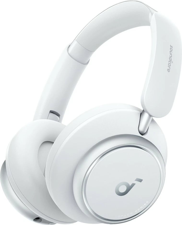 Kufje mbi veshë Anker Soundcore Space Q45, Bluetooth, Anulim zhurme, Bardhë