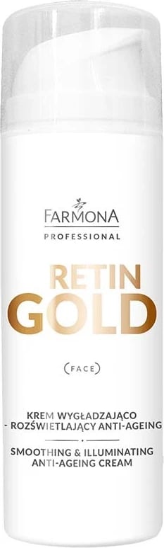 Krem fytyre anti-age për femra Farmona Professional Retin Gold Smoothing and Illuminating, 150ml
