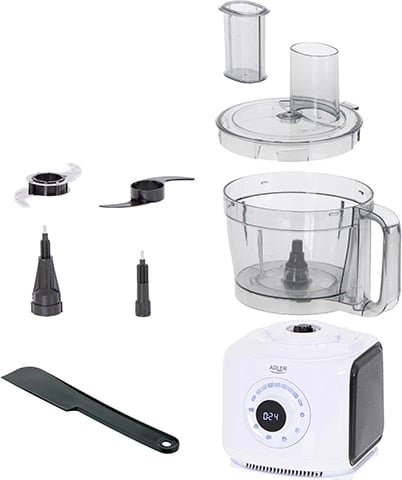 Robot kuzhine, Adler AD 4224, LCD 12-në-1, 1000W, tas 3.5L/2.0L, 7 shpejtësi 4 programe, bardhë/zezë