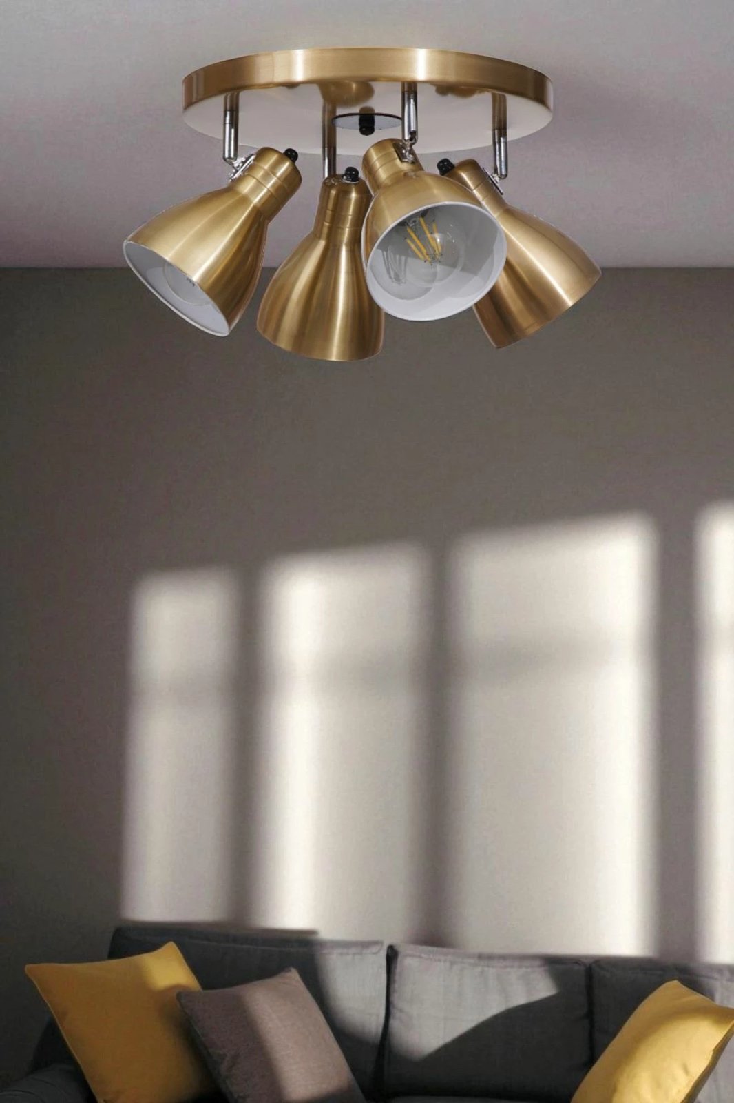 Llambë tavani Opviq, ngjyrë ari, 4 vende, 8996-4