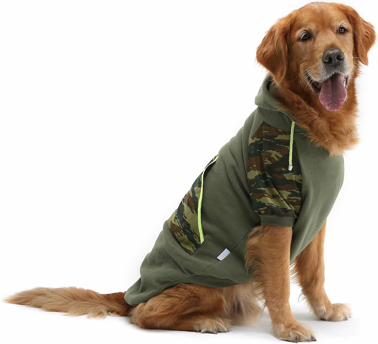 Bluzë me kapuç për qen, ngjyrë khaki, Paws & Whiskers, Askersweat