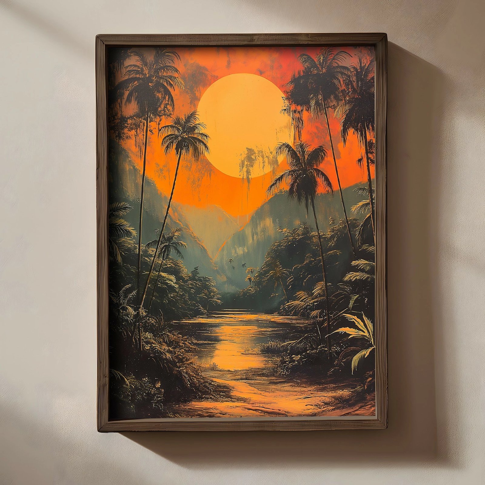 Pikturë dekorative me kornizë, MDF, Wallity, TUN085-XL, shumëngjyrëshe, 50x70x3.5cm