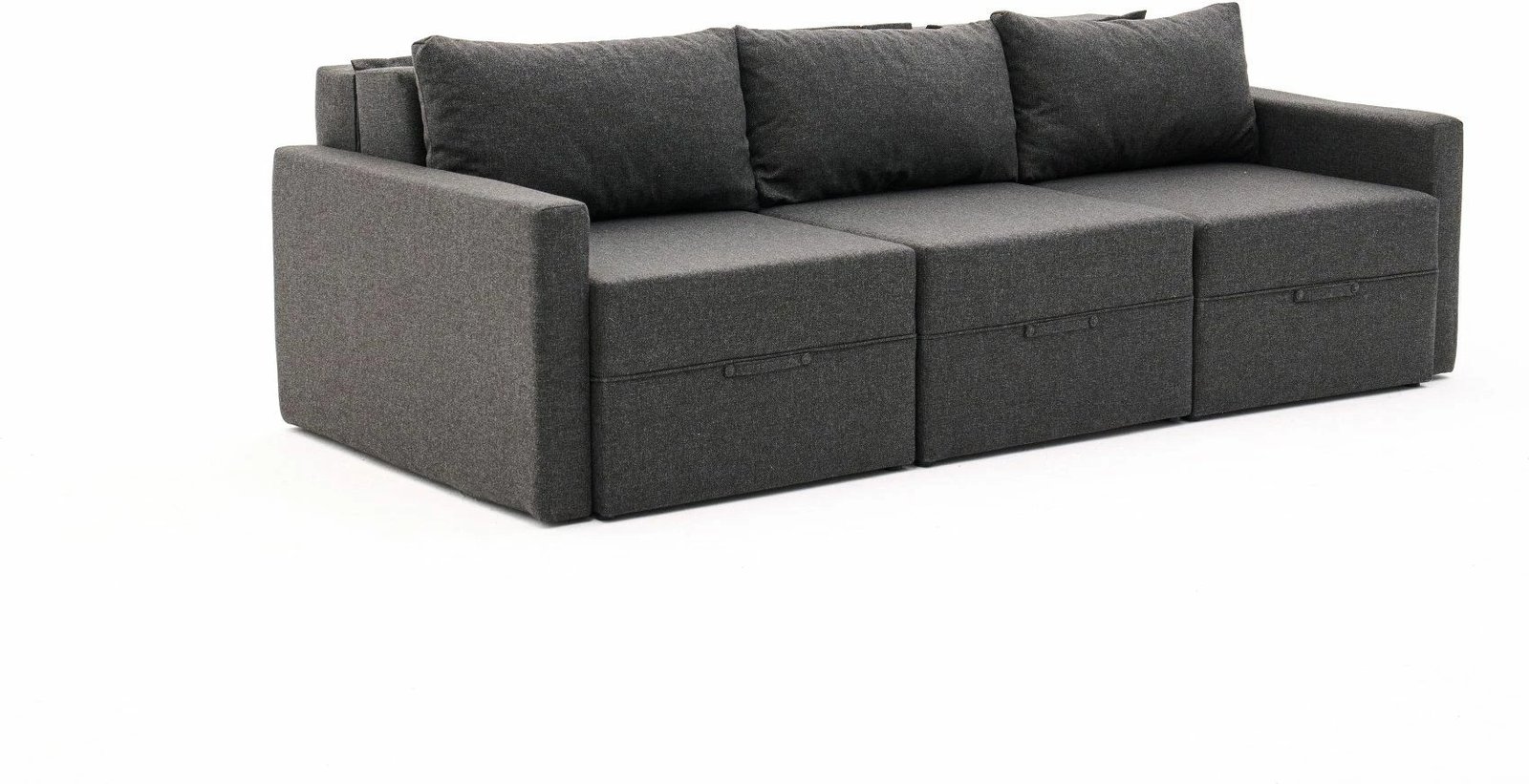 Divan-krevat 3 vendesh, Atelier del Sofa, Saros, ngjyrë antracit