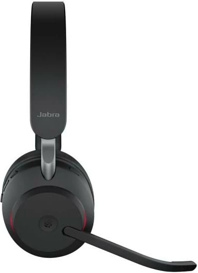 Kufje me mikrofon, Jabra Evolve2 65 MS Stereo On-Ear (26599-999-889), wireless 30m, UC/Teams, Black, me bazë karikimi