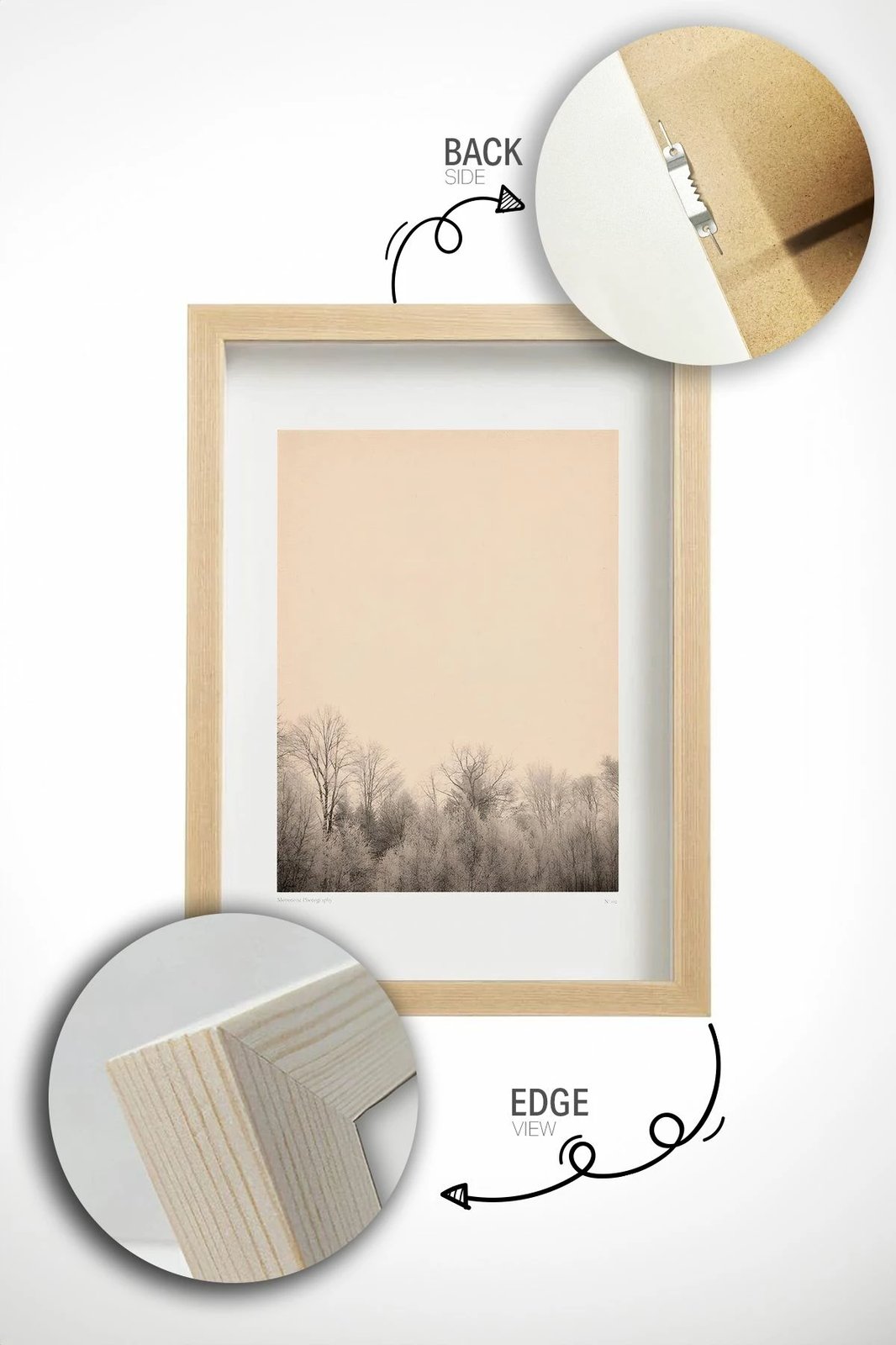 Pikturë dekorative me kornizë Wallity, Lmnmdl24