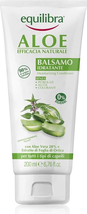 Kondicioner për flokë Equilibra Aloe Moisturizing për femra, 200ml
