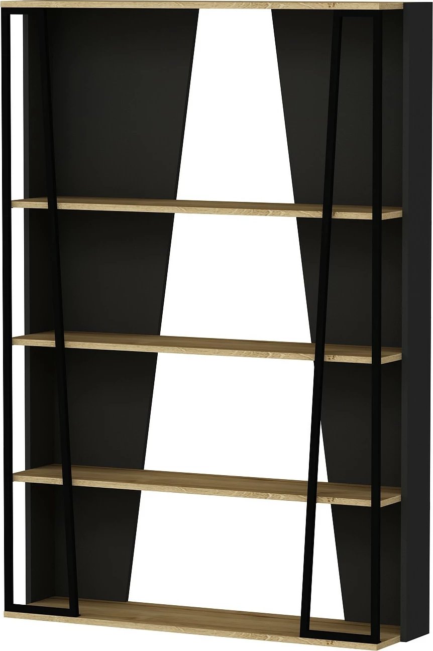 Raft librash Hanah Home, Lissa, ngjyrë e zezë